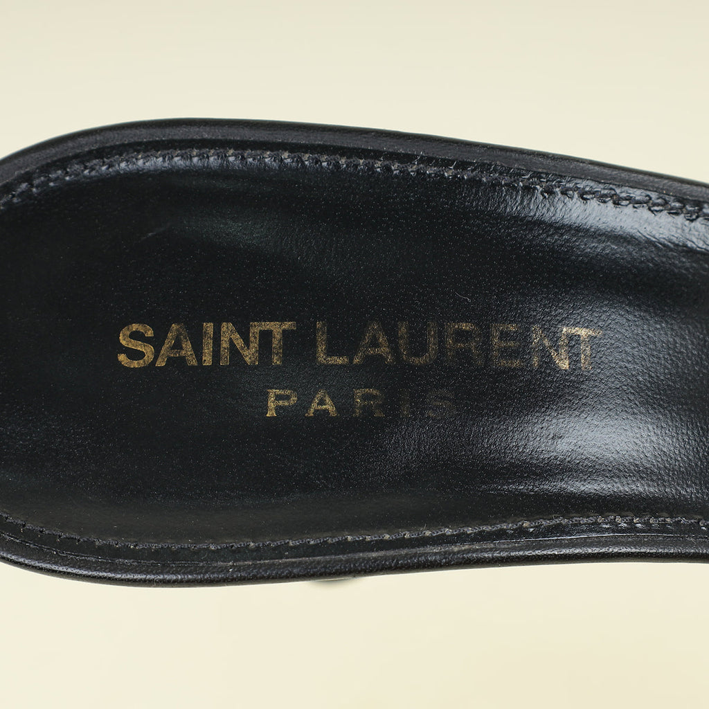 YSL Black Tribute Mules 40