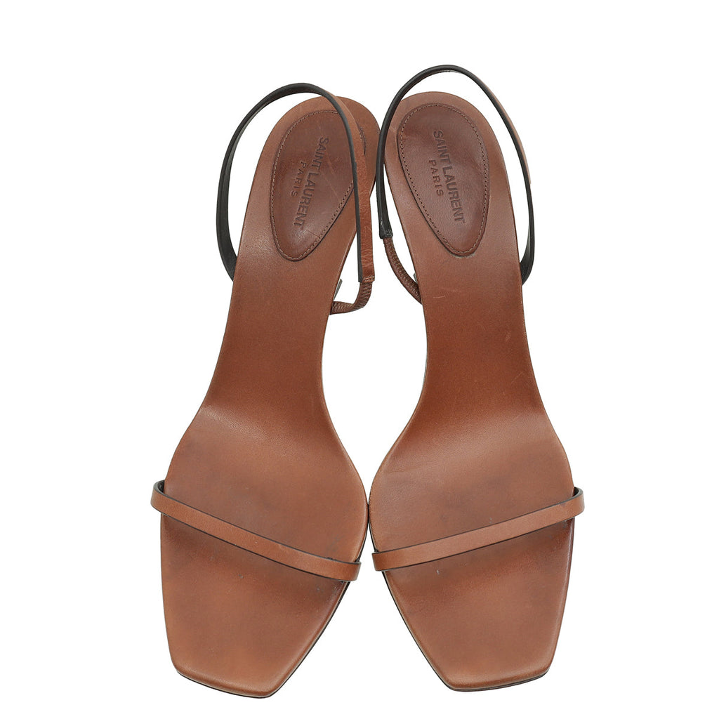 YSL Caramel Opyum Slingback 41