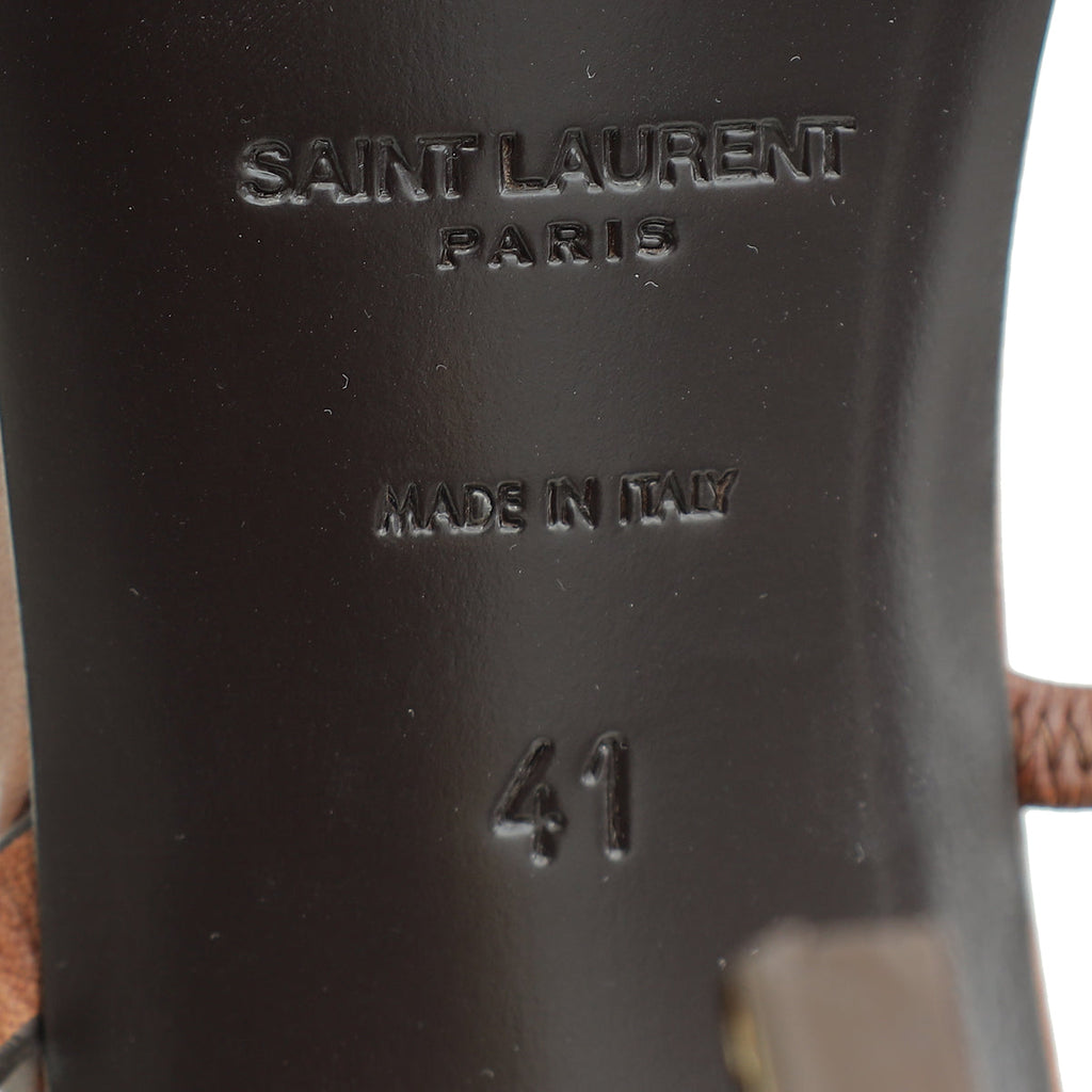 YSL Caramel Opyum Slingback 41