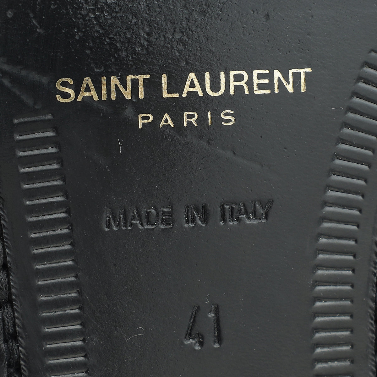 YSL Black Le Monogram Penny Loafers 41