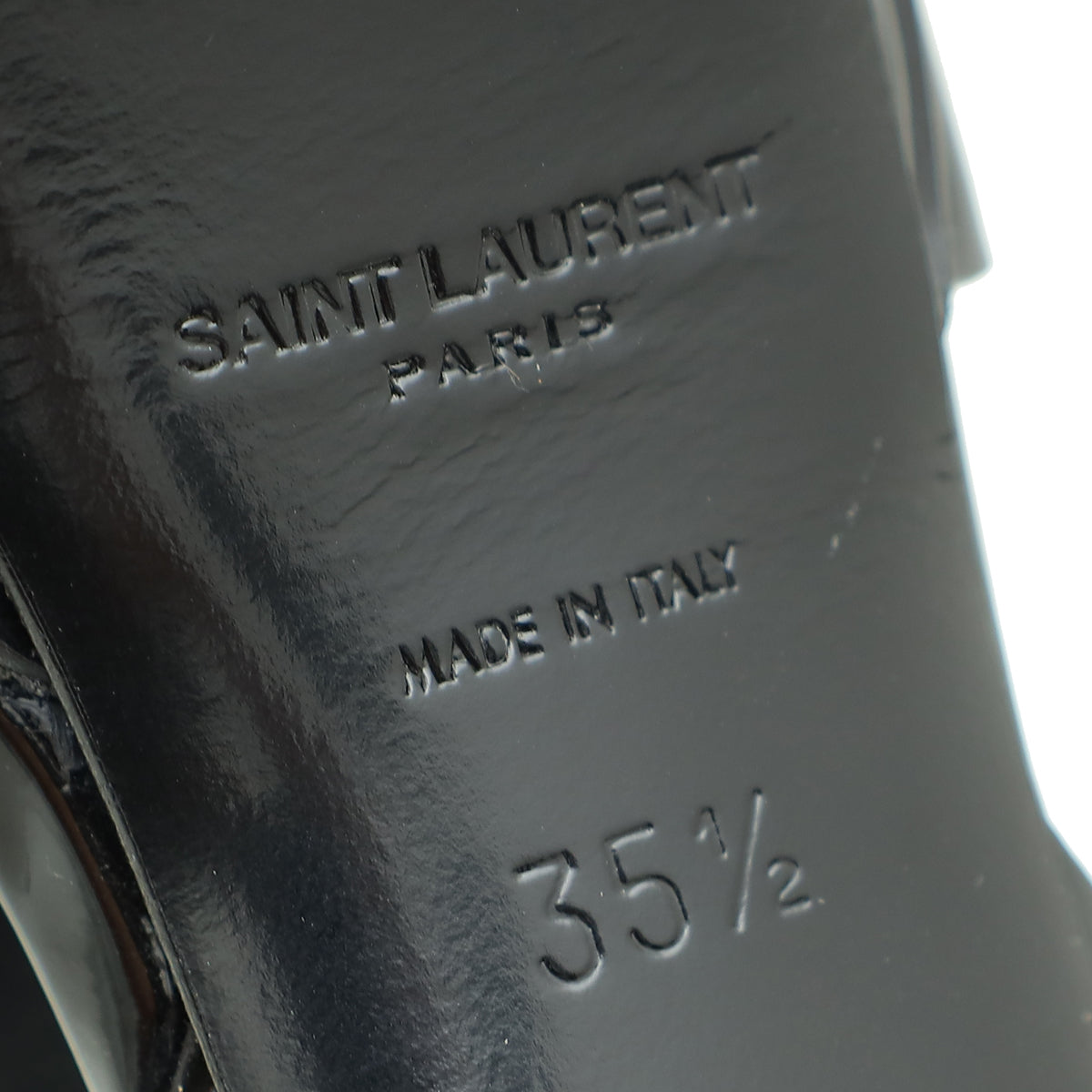 YSL Black Tribute Sandal 35.5