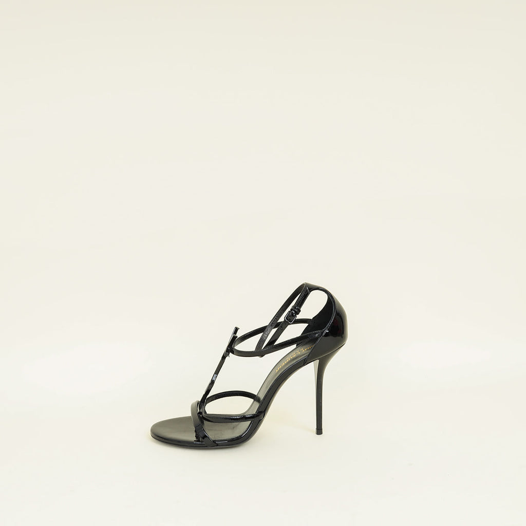 YSL Black Cassandra Sandal 38.5