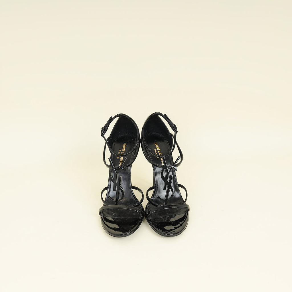 YSL Black Cassandra Sandal 38.5
