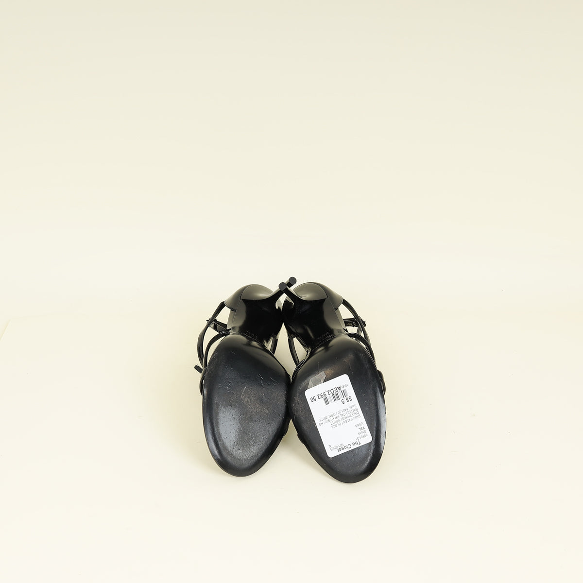 YSL Black Cassandra Sandal 38.5