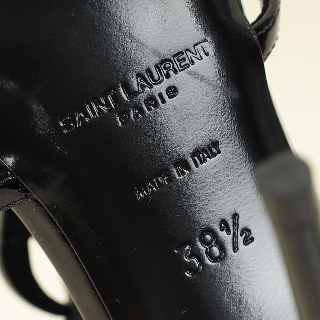 YSL Black Cassandra Sandal 38.5
