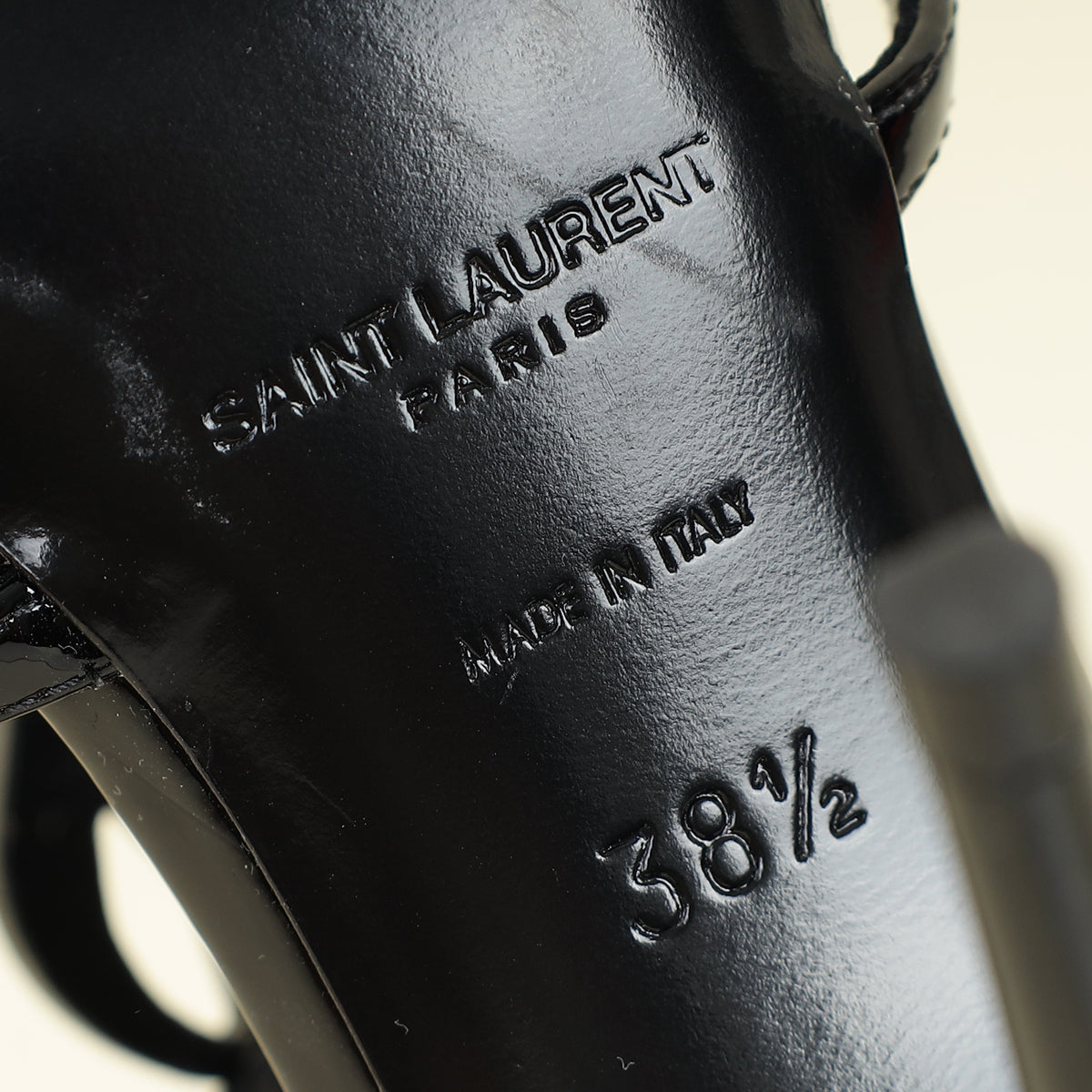YSL Black Cassandra Sandal 38.5