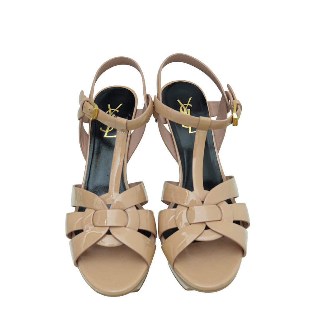 YSL Nude Tribute Sandal 38.5