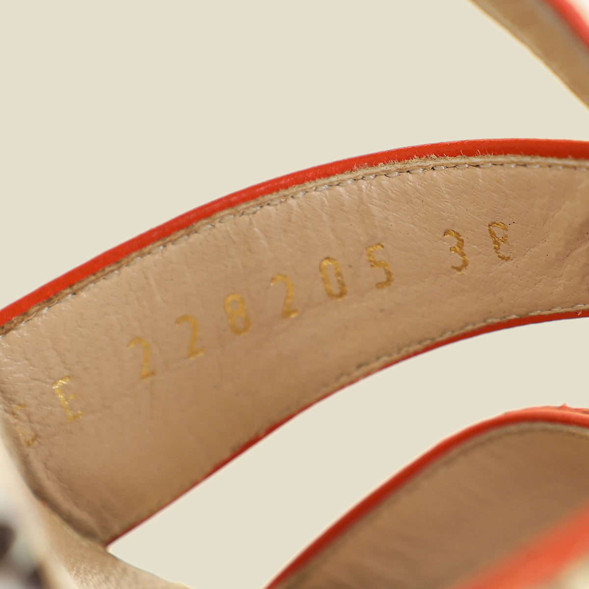 YSL Multicolor Tribute Python Embossed Sandal 38