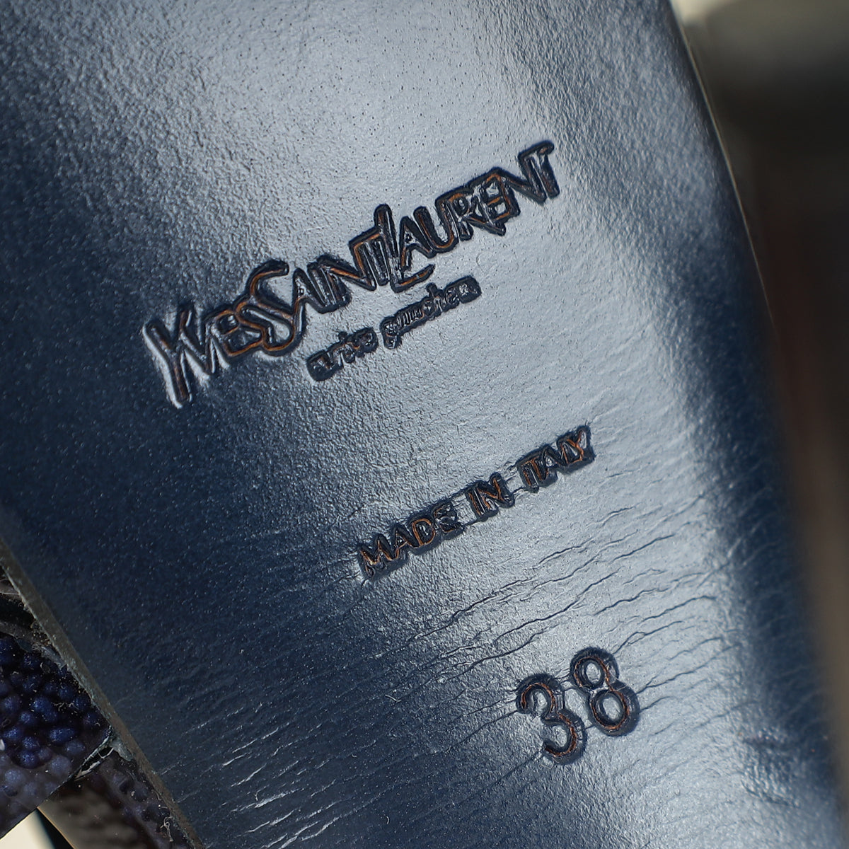 YSL Indigo Tribute Sandal 38
