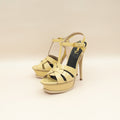 YSL Beige Tribute Sandals 38