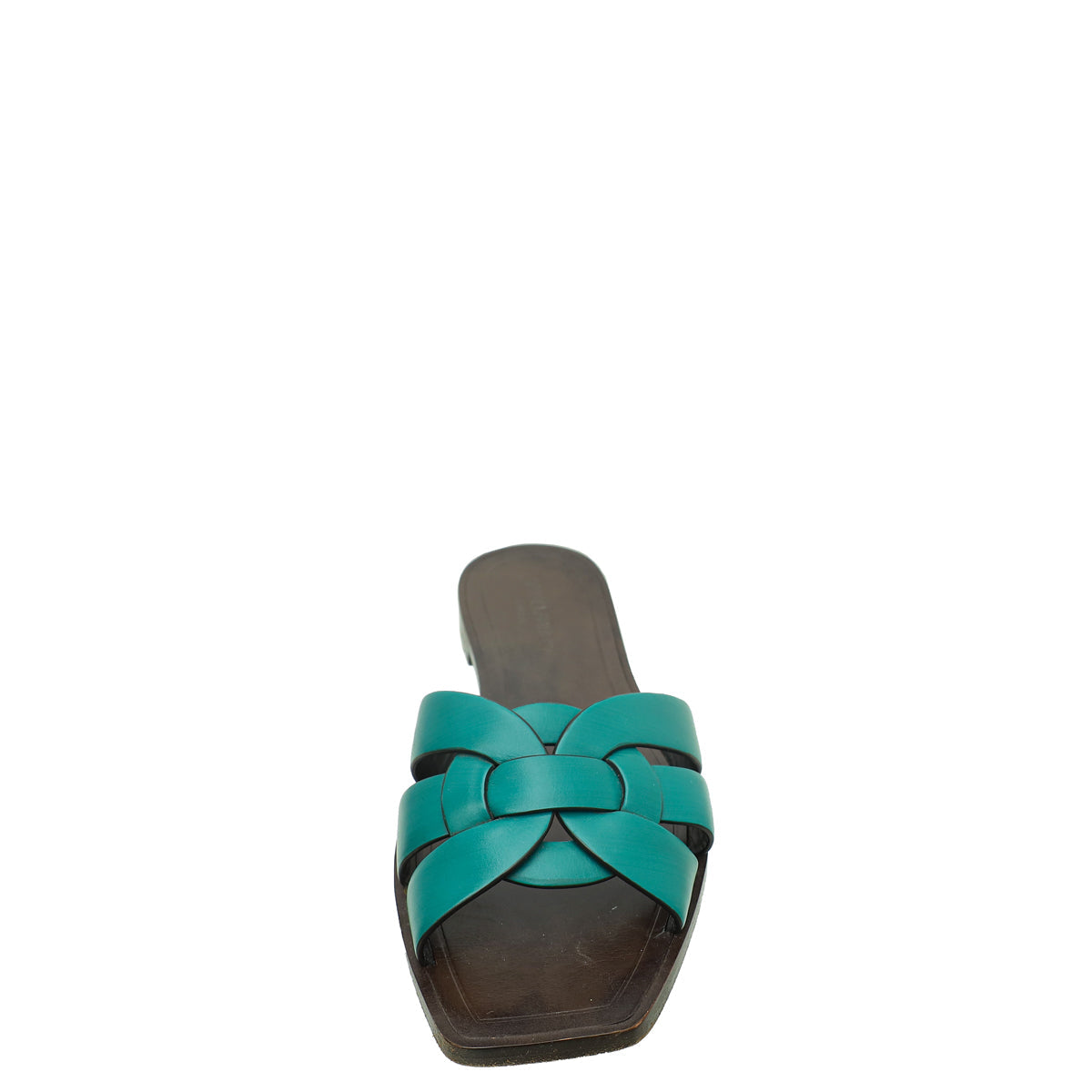YSL Bicolor Tribute Flat Mule 39