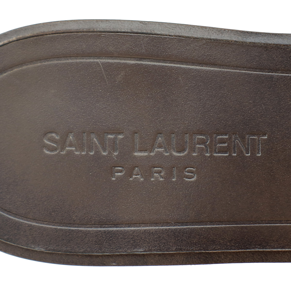 YSL Bicolor Tribute Flat Mule 39