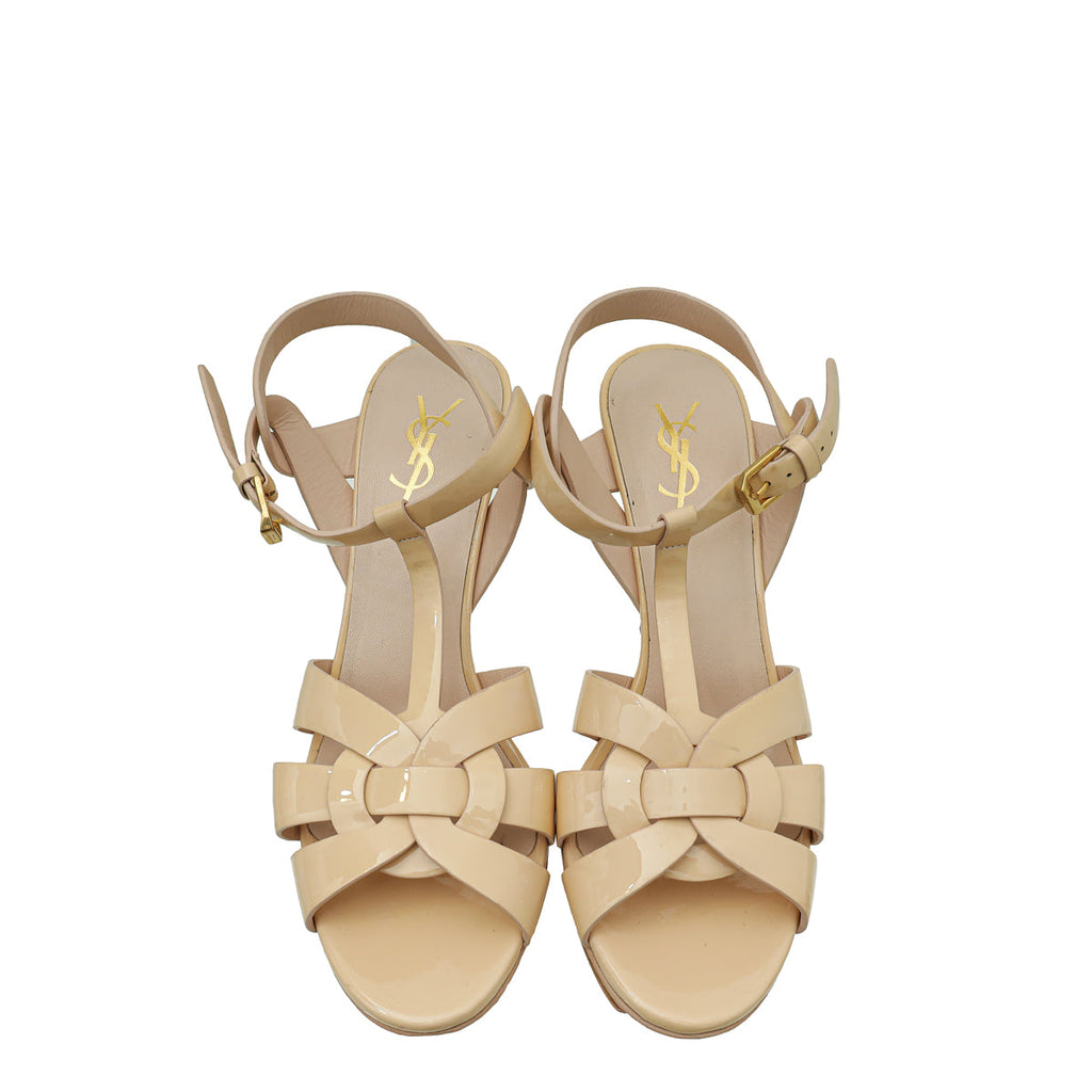 YSL Light Beige Tribute Sandal 39