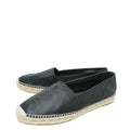 YSL Black Monogram Espadrille 39