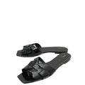 YSL Black Tribute Flat Sandal 40.5