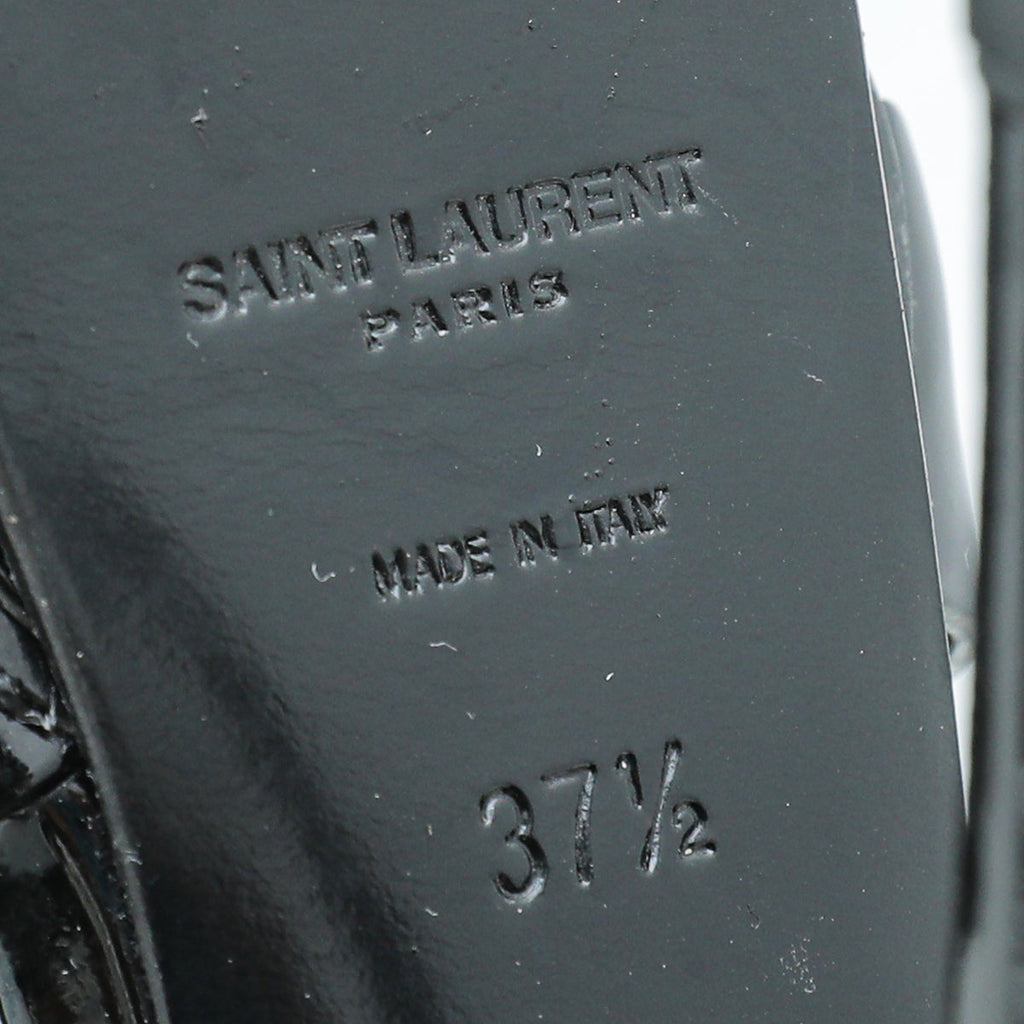 YSL Black Tribute Sandal 37.5