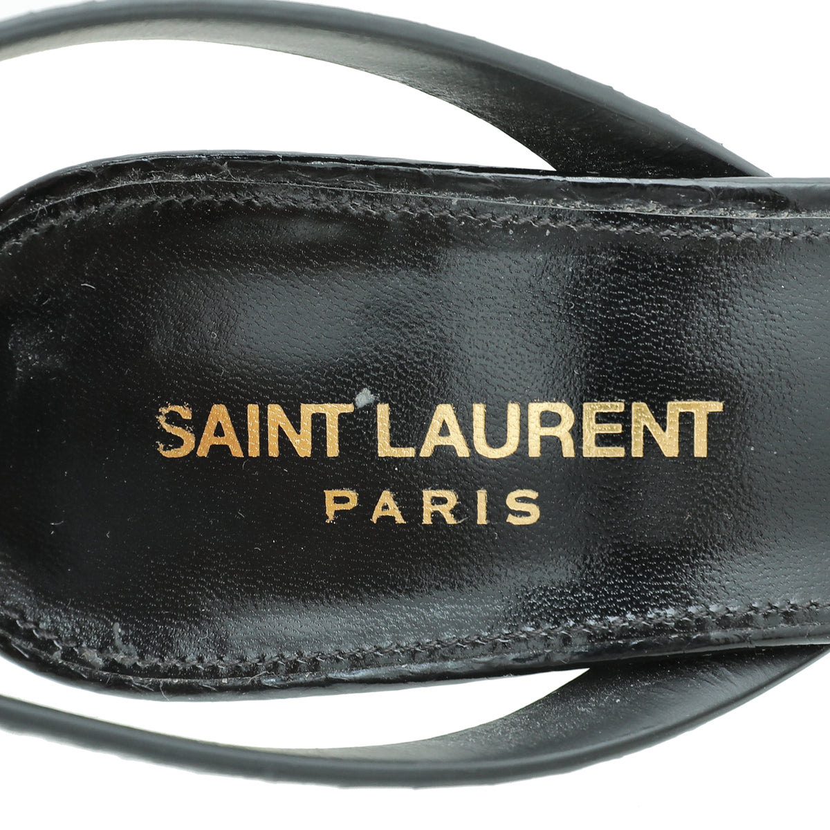 YSL Bicolor Pony Hair Leopard Print Tribute 105 Platform Sandals 37.5
