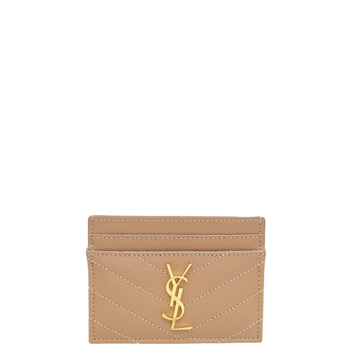 YSL NaturaL Dark Cassandre Matelasse Card Case