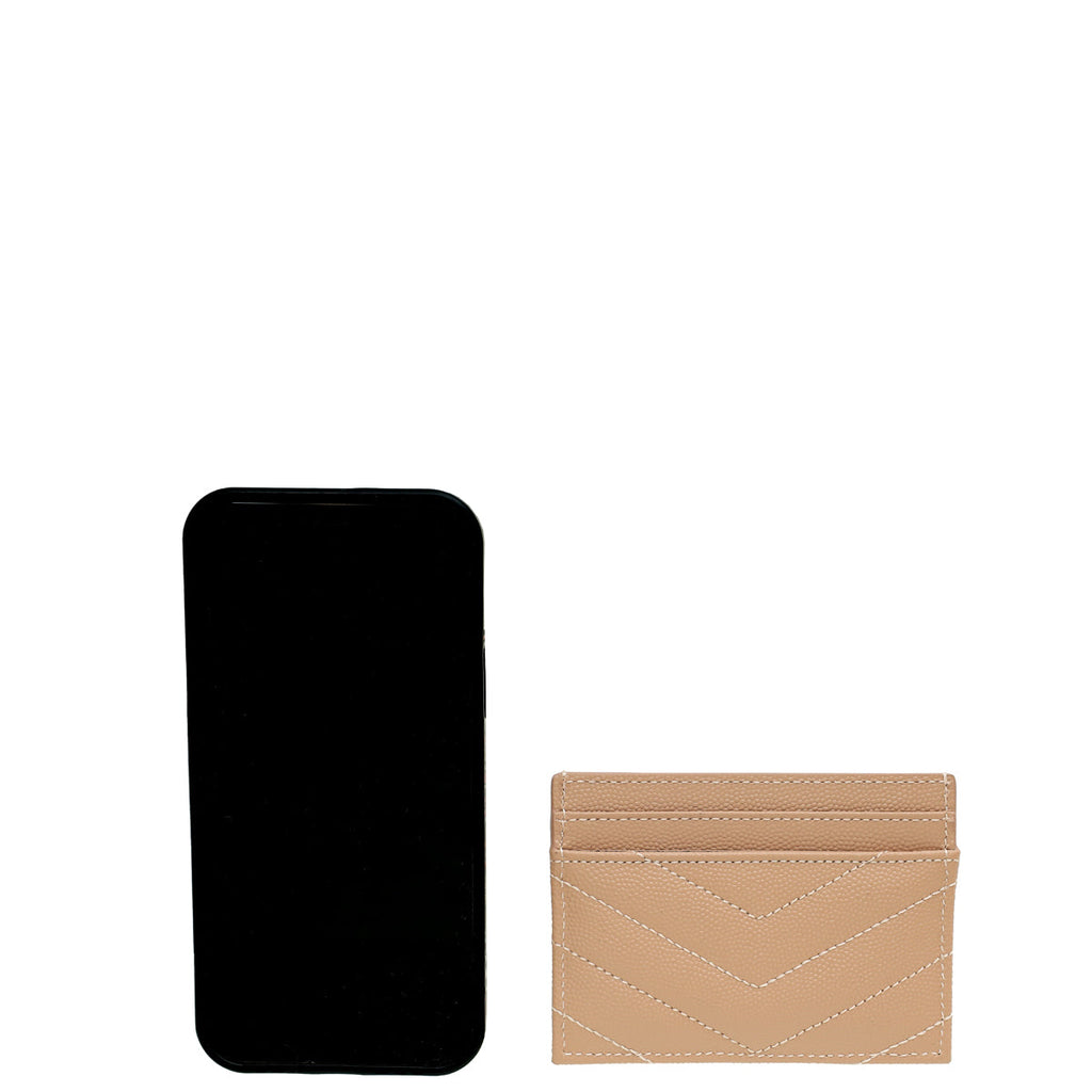 YSL NaturaL Dark Cassandre Matelasse Card Case
