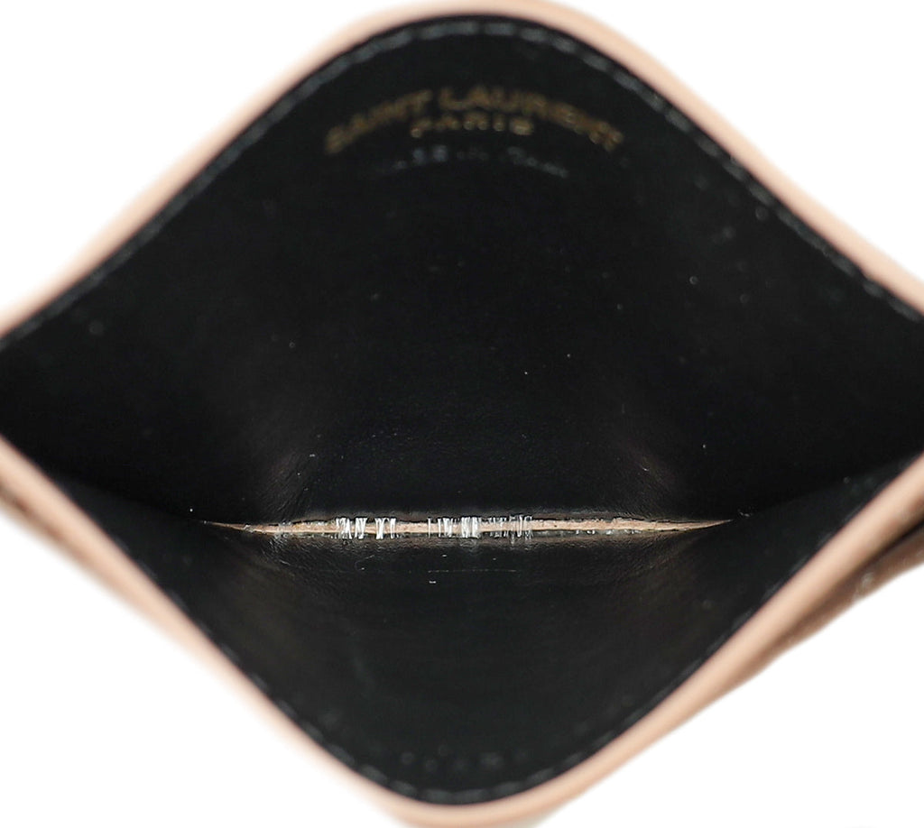 YSL NaturaL Dark Cassandre Matelasse Card Case