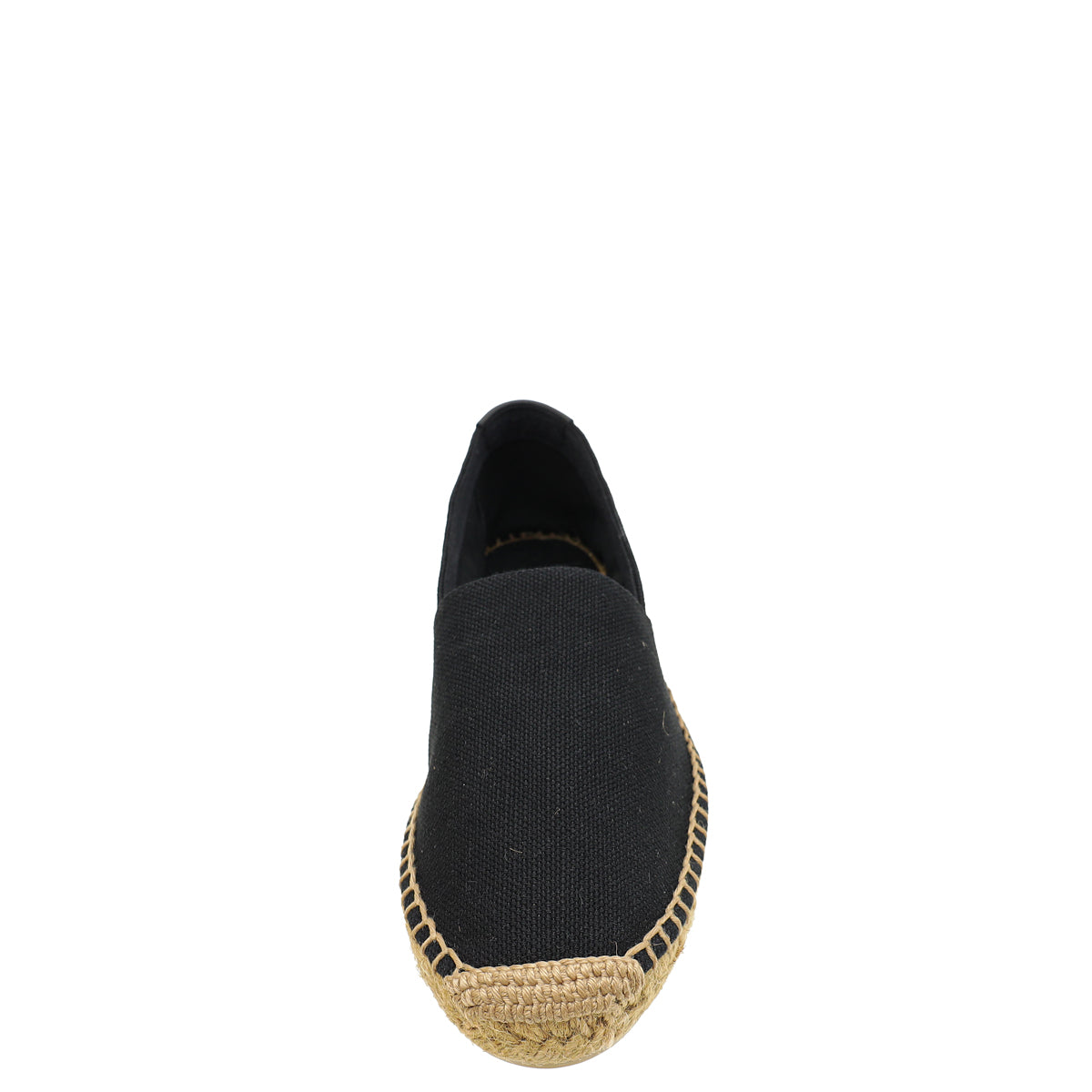 YSL Black Embroidered Espadrille 38
