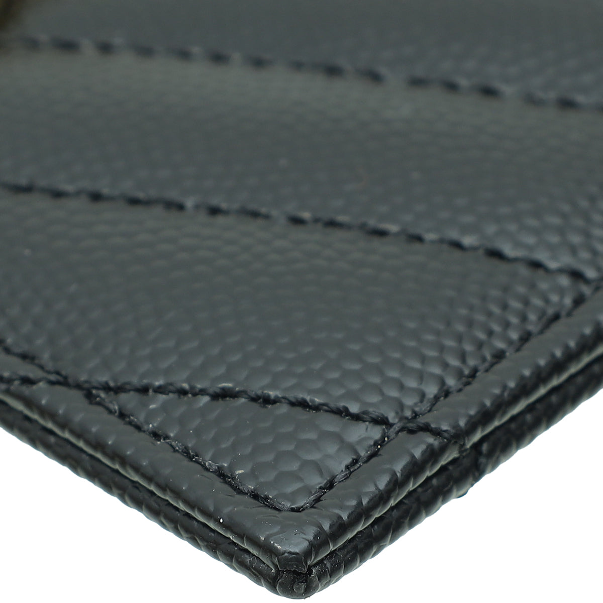YSL Black Cassandre Matelasse Card Case