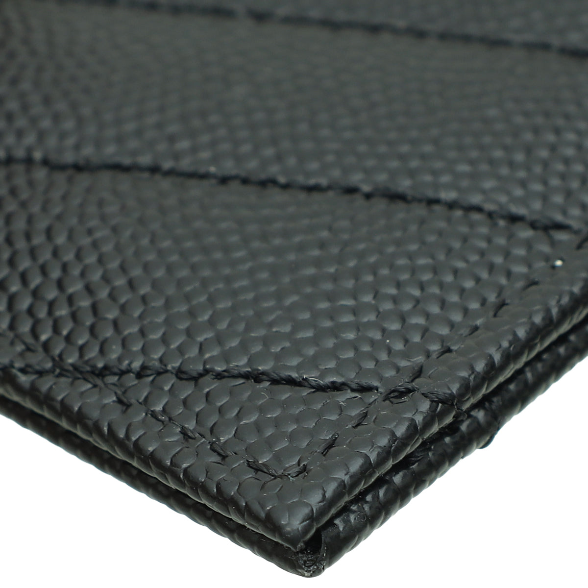 YSL Black Cassandre Matelasse Card Case