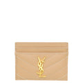 YSL Dusty Rose Cassandre Matelasse Card Case