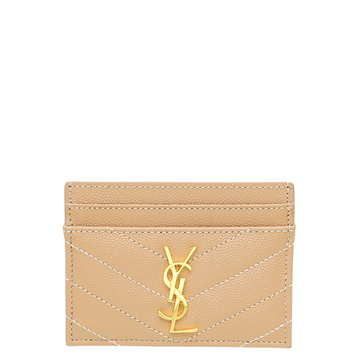 YSL Dusty Rose Cassandre Matelasse Card Case