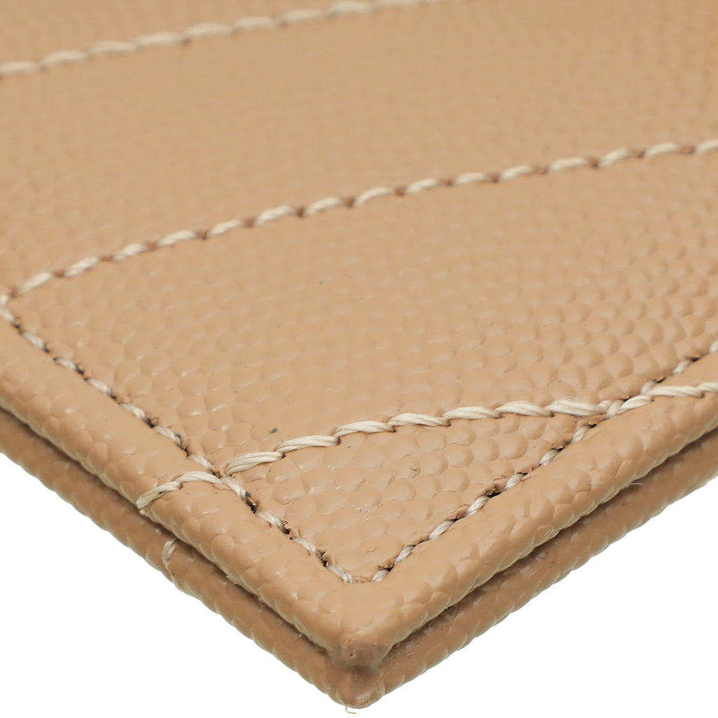 YSL Dusty Rose Cassandre Matelasse Card Case