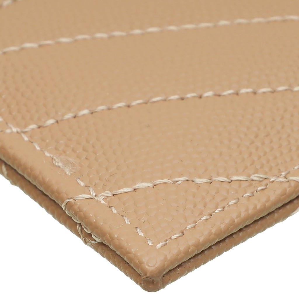 YSL Dusty Rose Cassandre Matelasse Card Case