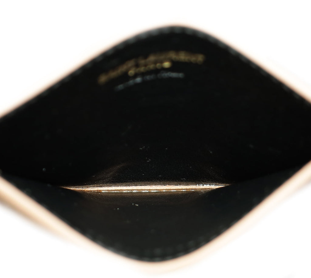 YSL Dusty Rose Cassandre Matelasse Card Case