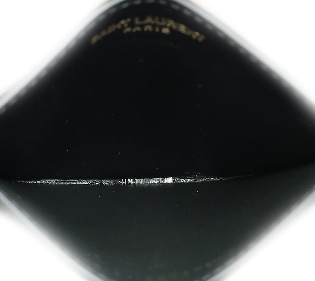 YSL Black Cassandre Matelasse Card Case