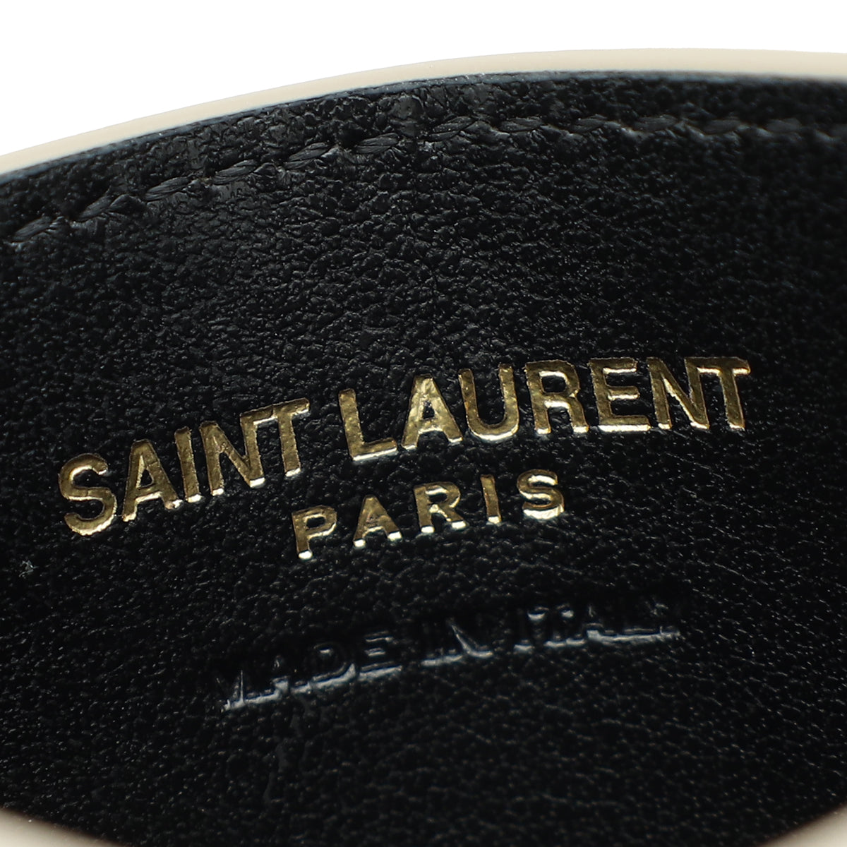 YSL Dark Beige Cassandre Matelasse Card Case