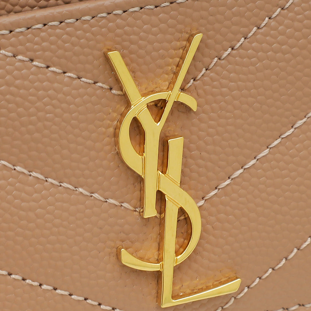 YSL Dust Rose Cassandre Matelasse Card Case