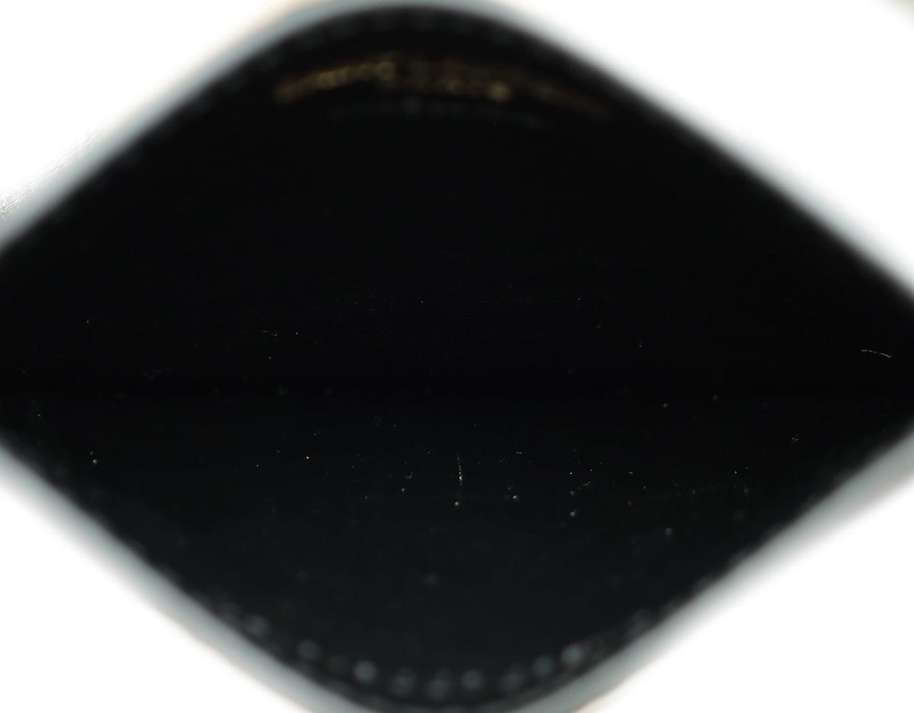 YSL Black Croco Embossed Cassandre Card Case
