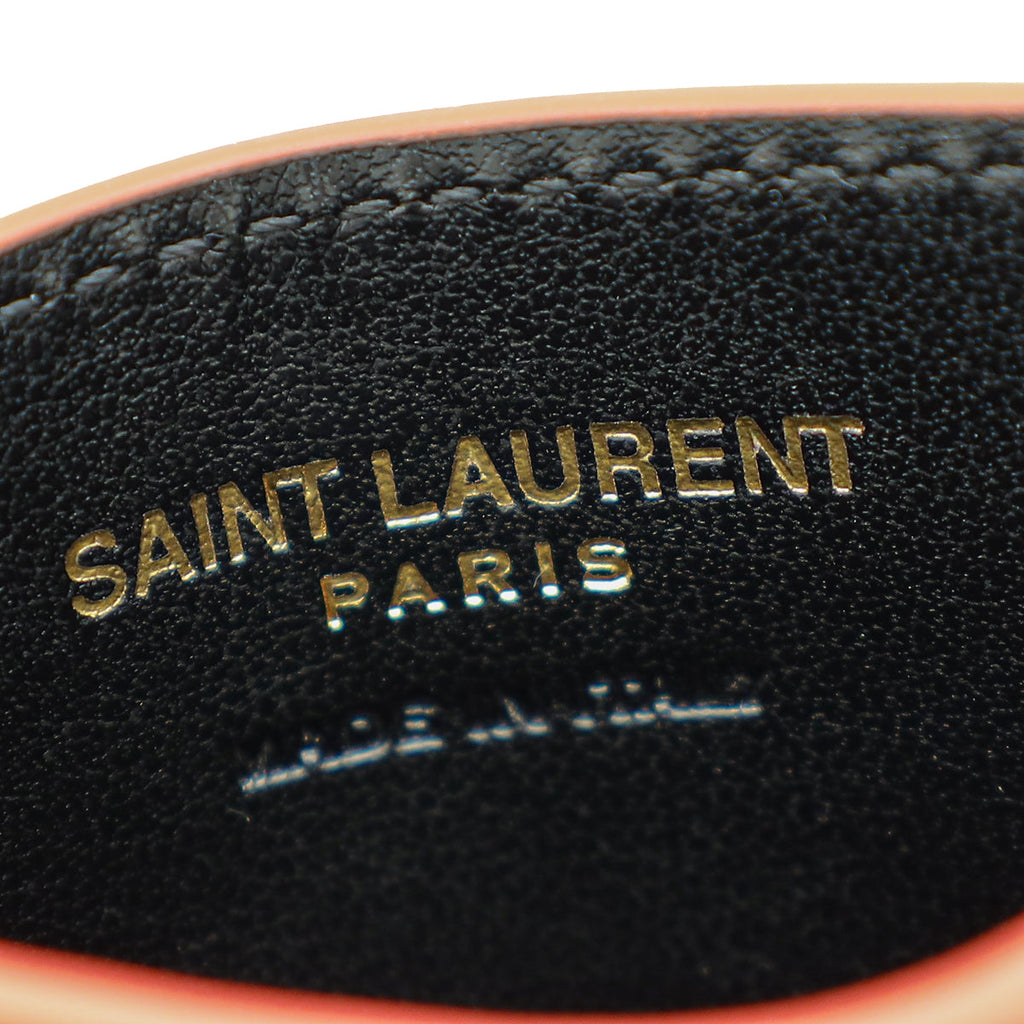 YSL Red Cassandre Matelasse Card Case