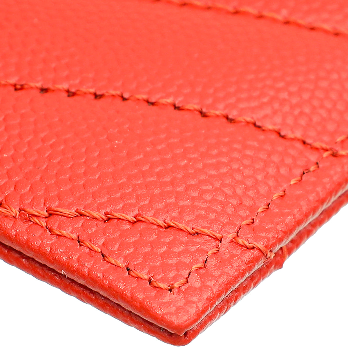 YSL Red Cassandre Matelasse Card Case