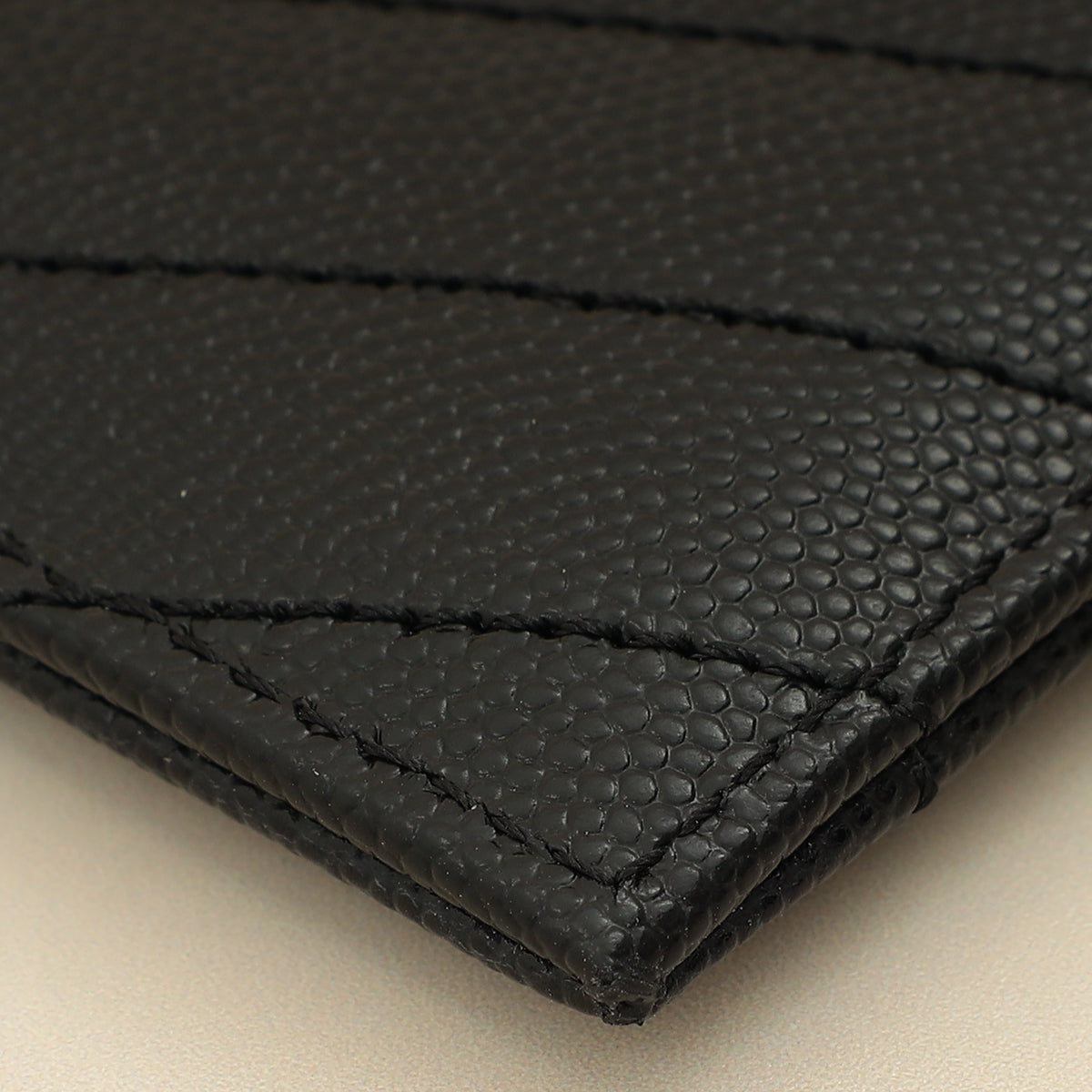 YSL Black Cassandre Matelasse Card Case