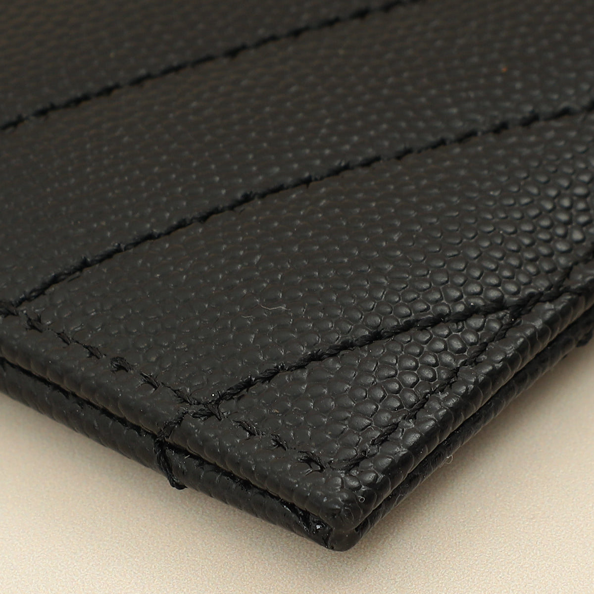 YSL Black Cassandre Matelasse Card Case