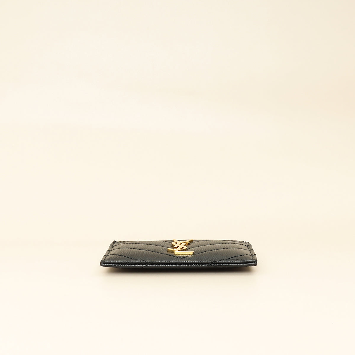 YSL Black Cassandre Matelasse Card Case
