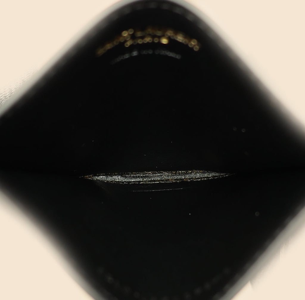 YSL Black Cassandre Matelasse Card Case