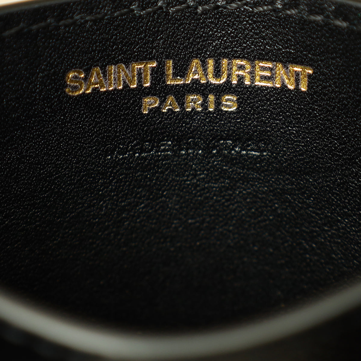 YSL Black Cassandre Matelasse Card Case
