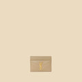 YSL Beige Cassandre Matelasse Card Case
