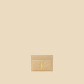 YSL Beige Cassandre Matelasse Card Case