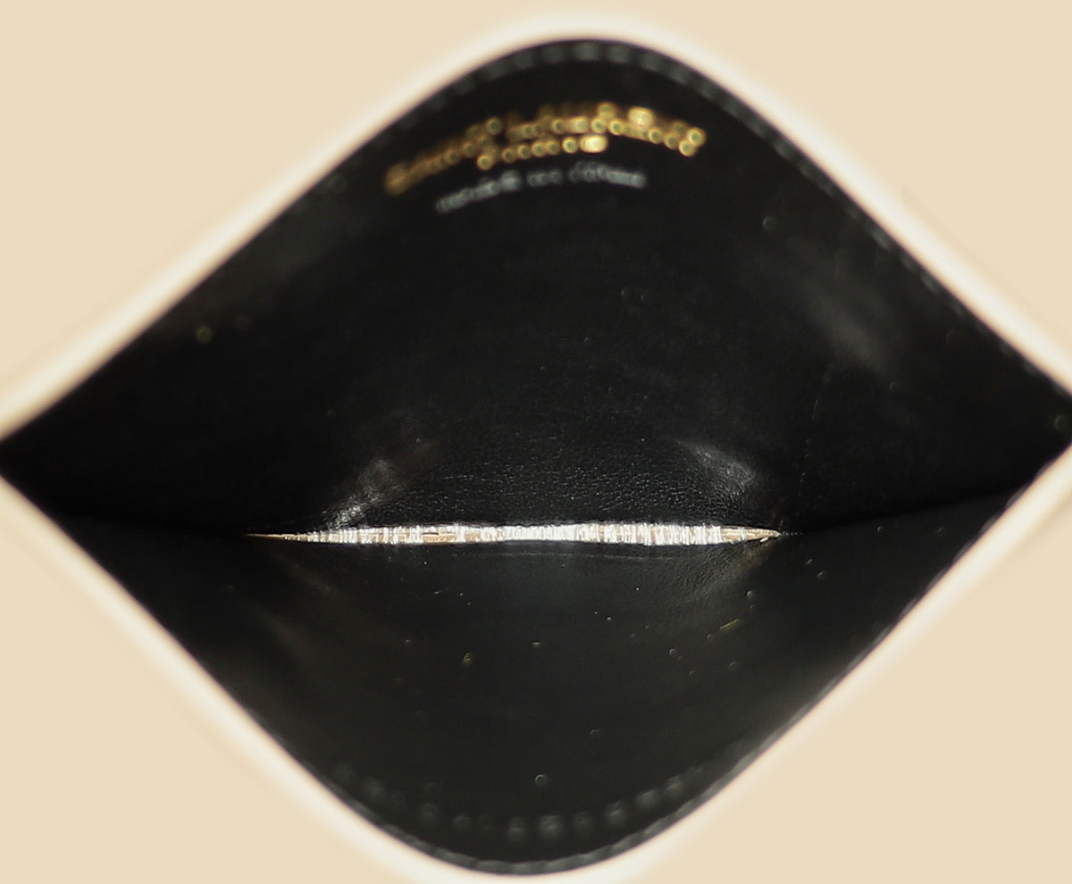YSL Beige Cassandre Matelasse Card Case