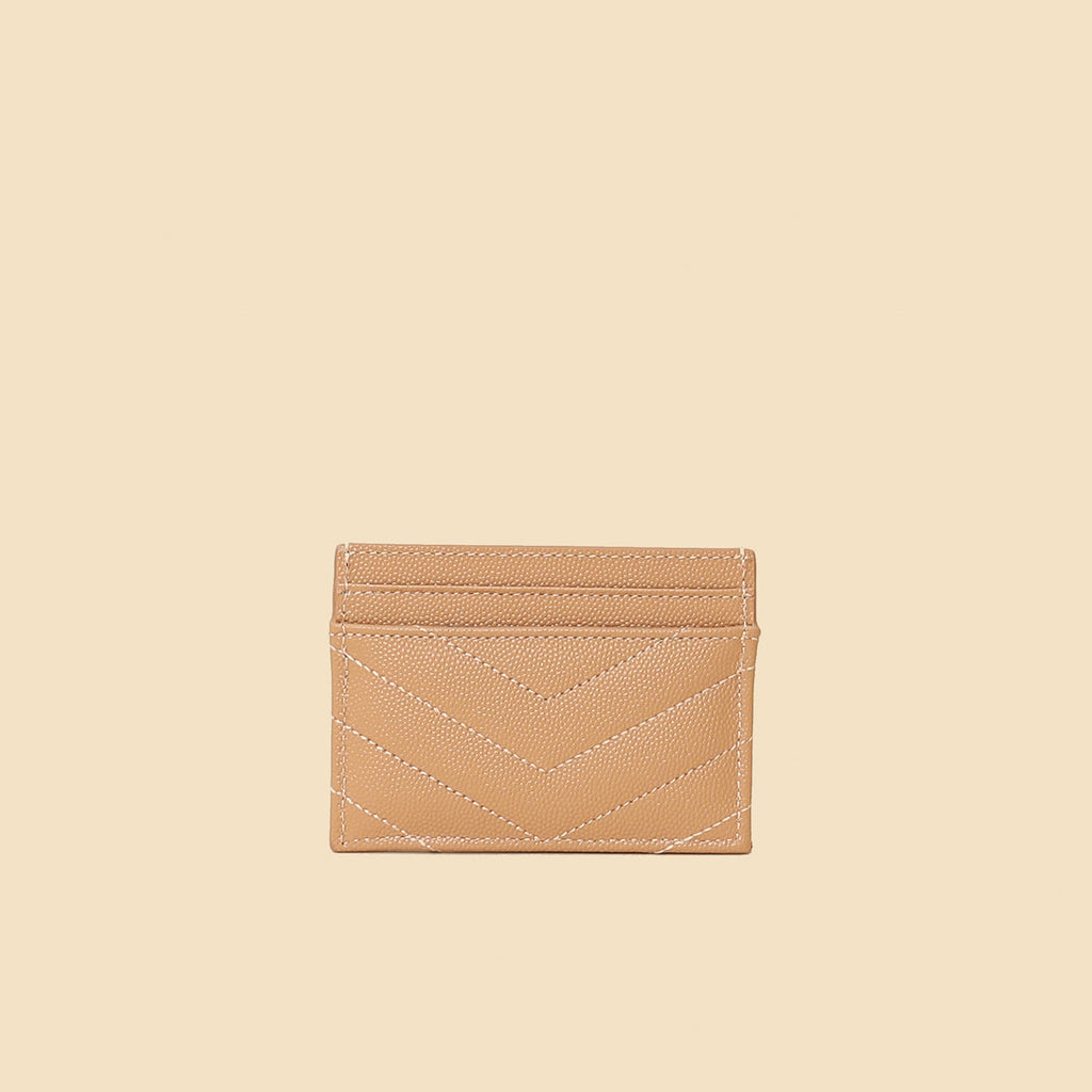 YSL Dusty Rose Cassandre Matelasse Card Case