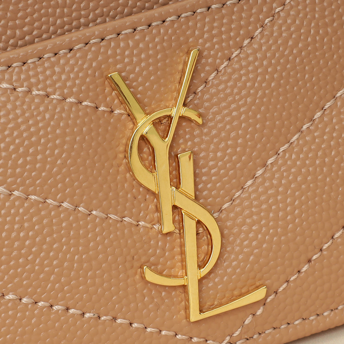 YSL Dusty Rose Cassandre Matelasse Card Case
