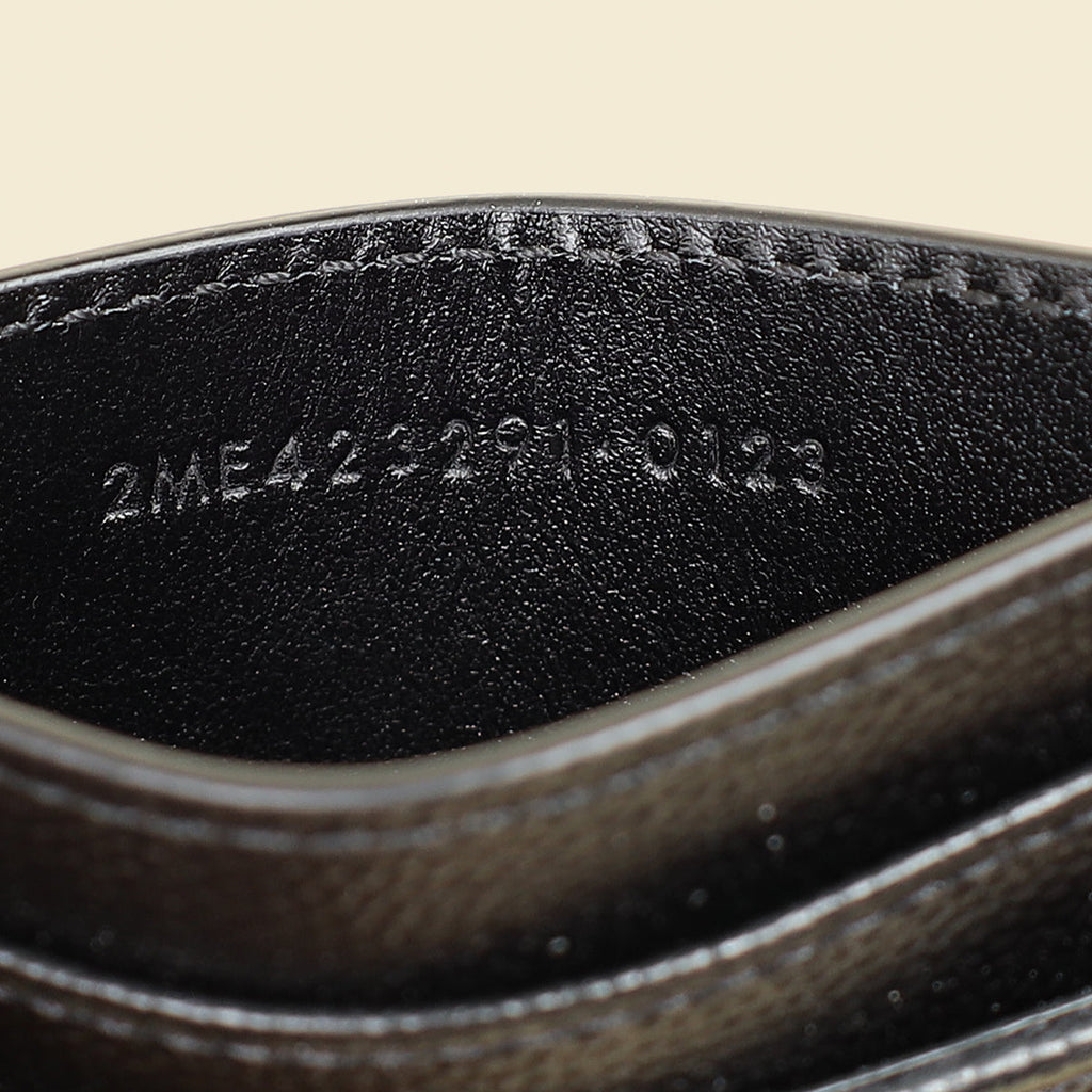 YSL Black Cassandre Matelasse Card Case