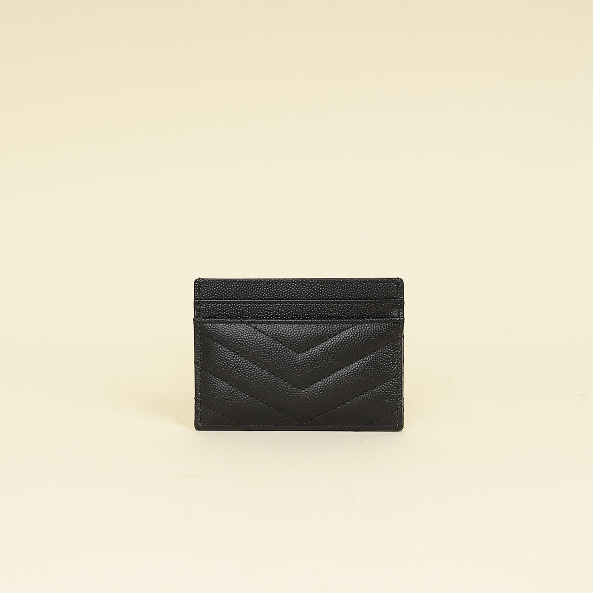 YSL Black Cassandre Matelasse Card Case